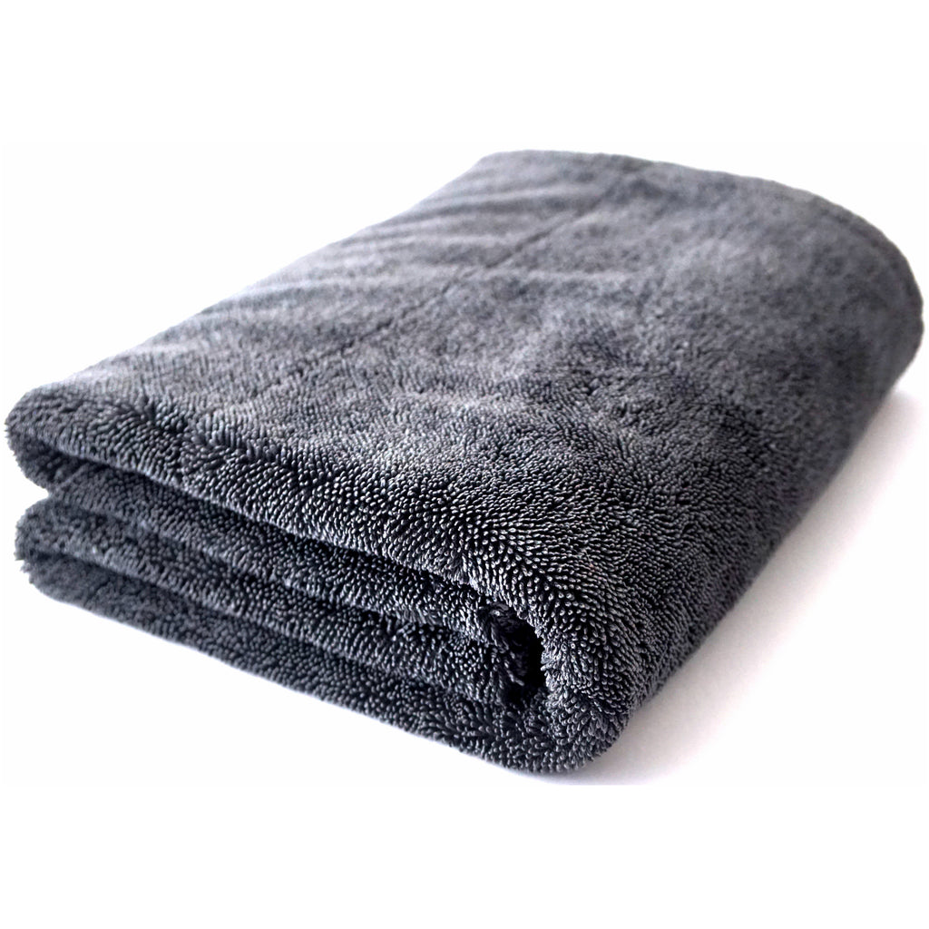 High-quality gray microfiber towel for effective cleaning and drying, versatile and eco-friendly for multiple surface applications.